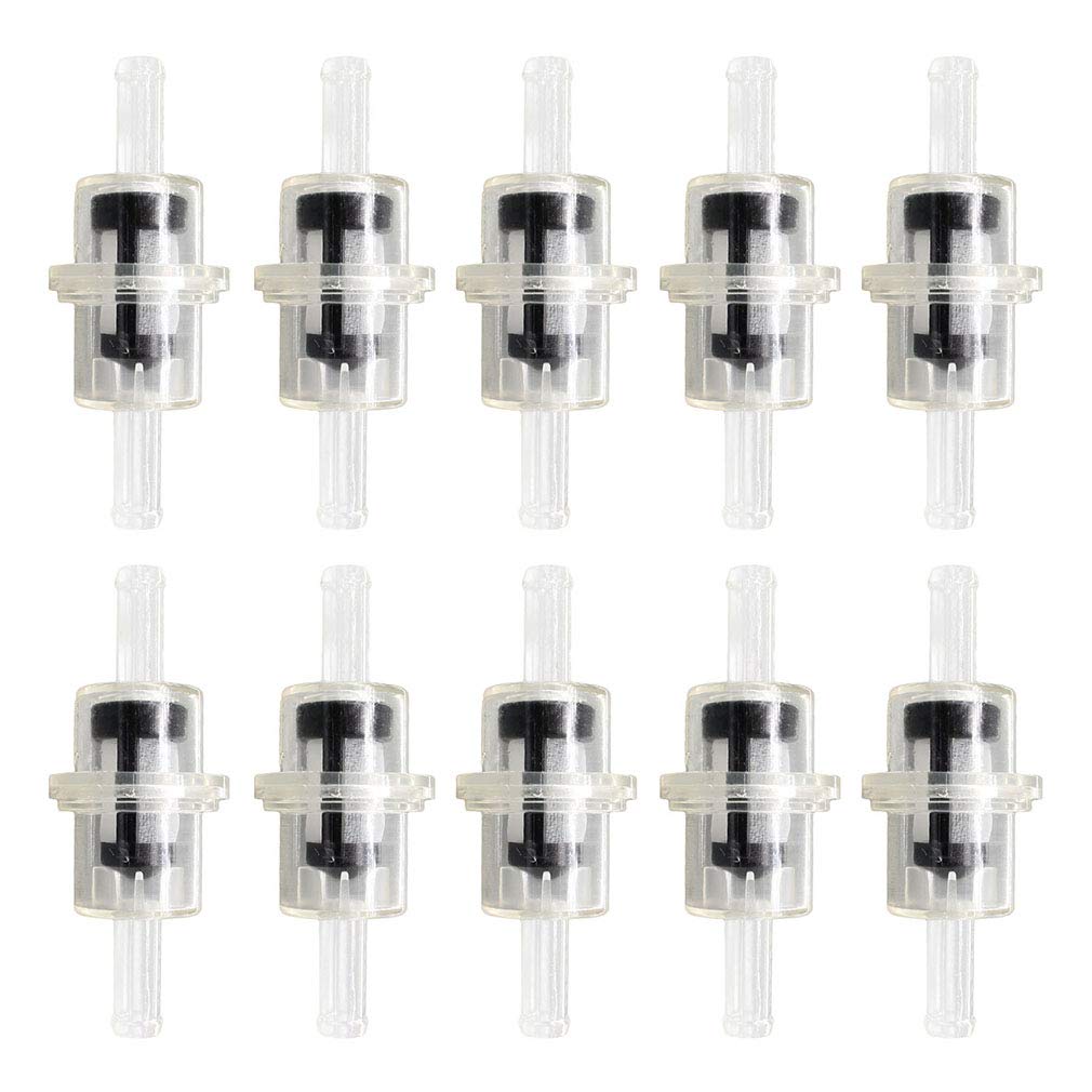 AISEN 10 Stück Universal Kraftstofffilter Benzinfilter Klein Transparent für Motorrad 5/16" 8mm Hose Walbro Polaris Motorrad ATV UTV Filter 07-245-01 AISEN 10 Stück Universal Kraftstofffilter Benzinfilter Klein Transparent für Motorrad 5/16" 8mm Hose Walbro Polaris Motorrad ATV UTV Filter 07-245-01 von AISEN