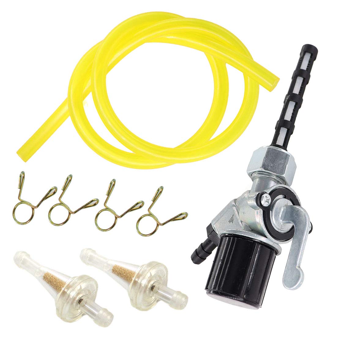 AISEN Benzinhahn mit Benzinfilter Schlauch Klammern für Simson S50 S51 SR1 SR2 MZ MUZ ETZ ES AISEN Benzinhahn mit Benzinfilter Schlauch Klammern für Simson S50 S51 SR1 SR2 MZ MUZ ETZ ES von AISEN