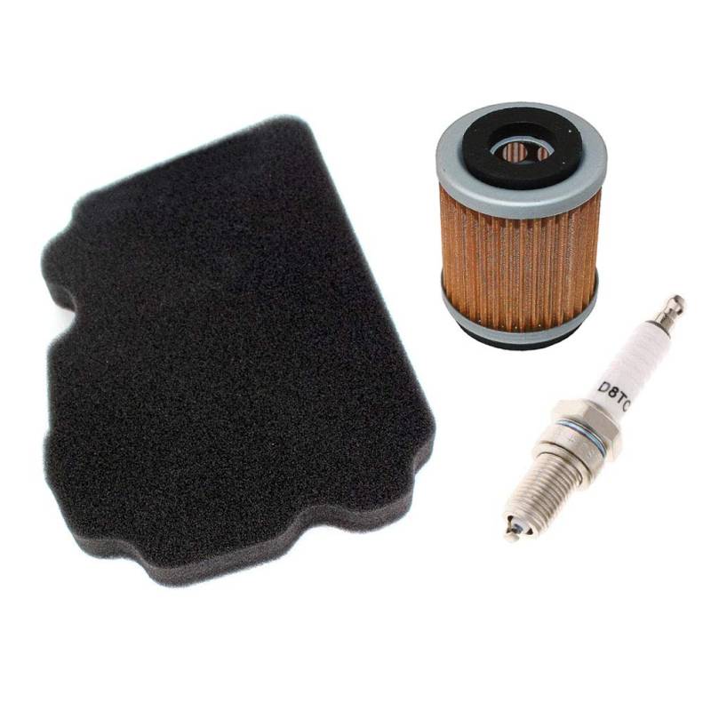 AISEN Luftfilter mit Ölfilter Zündkerze für TW 125 TW 200 TRAILWAY 5EK 5RS 1999-2004 Ersetzt Hiflo HFA 4202 HF143 von AISEN