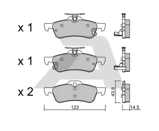 AISIN Bremsbelagsatz TOYOTA BPTO-2004 044660D010 Bremsbeläge,Bremsklötze,Bremssteine,Bremsbeläge & Bremsbelagsatz,Bremsklötze & Bremsbelagsatz von AISIN