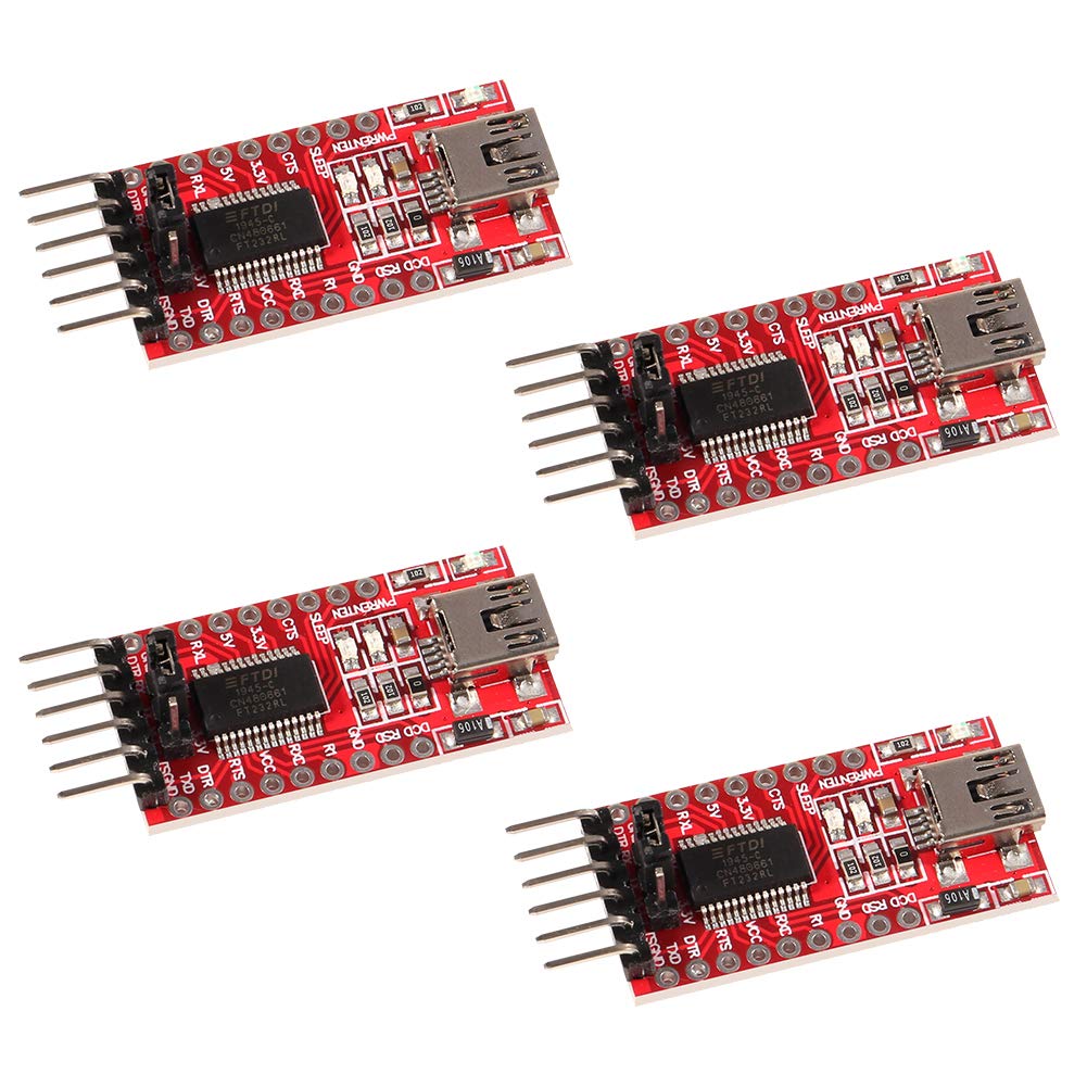 AITRIP 4X FTDI Serial Adapter FT232RL USB zu TTL Adapter 3,3V / 5V Modul Mini Port für Arduino und Raspberry Pi AITRIP 4X FTDI Serial Adapter FT232RL USB zu TTL Adapter 3,3V / 5V Modul Mini Port für Arduino und Raspberry Pi von AITRIP