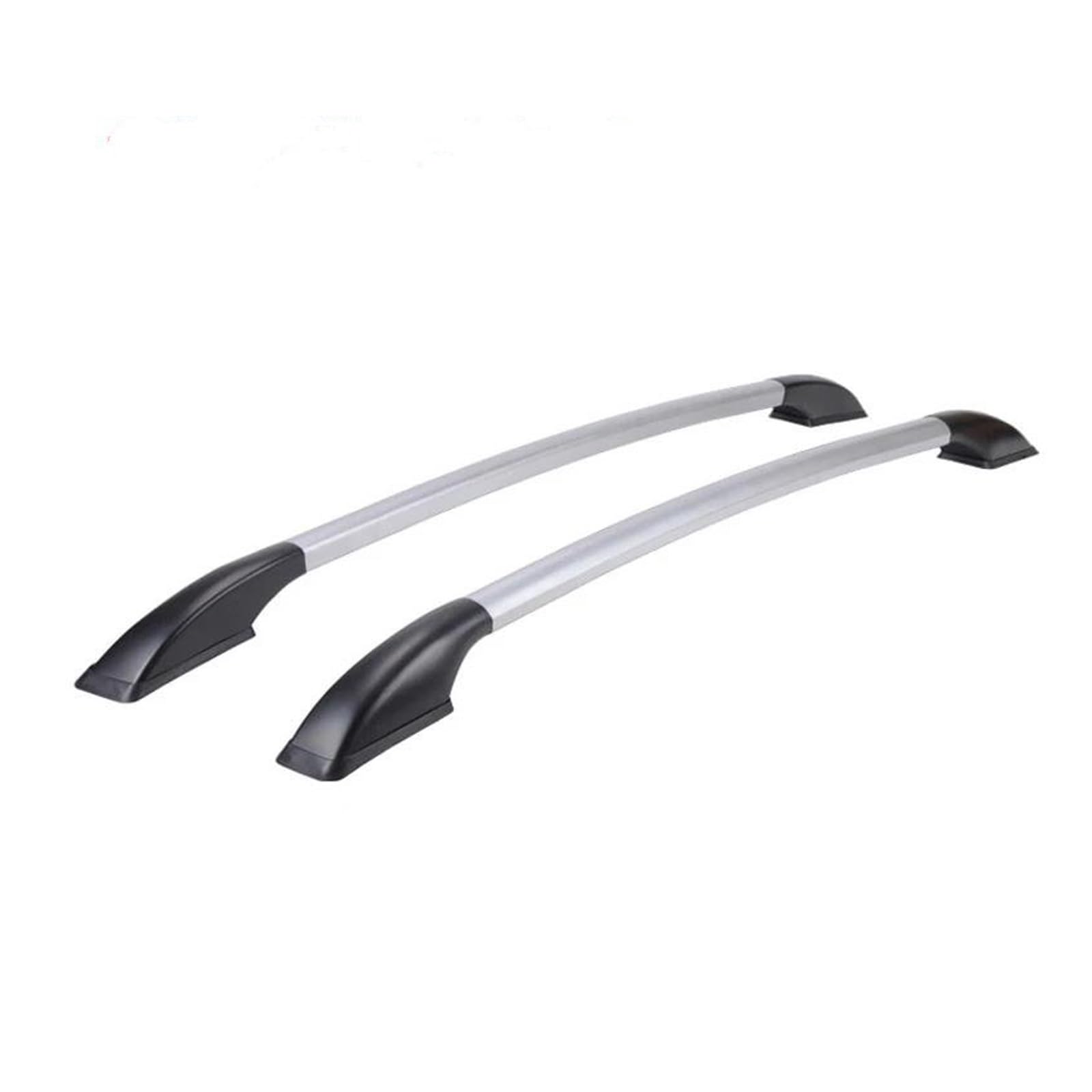 Auto Gepäckträger Dachgepäckträger Auto-Dekorationszubehör Gepäckträger Refit, Spezieller Gepäckträger, Aluminiumlegierung, Autorahmen, Personalisierbar, Perforationsfrei(1.4m Silver Black) von AJHJET