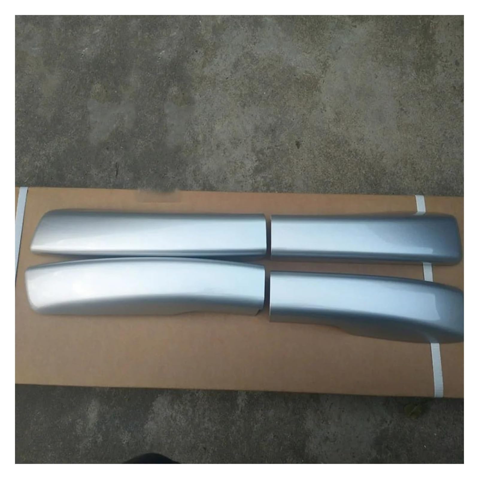 Auto Gepäckträger Dachgepäckträger Auto Schwarz Silber Dach Gepäck Rack Schutz Abdeckung Kappe Deckel Kunststoff Shell Für Für ASX 2013 2014 2015 2016-2019 Für SUV(4PCS-Set Silver) von AJHJET