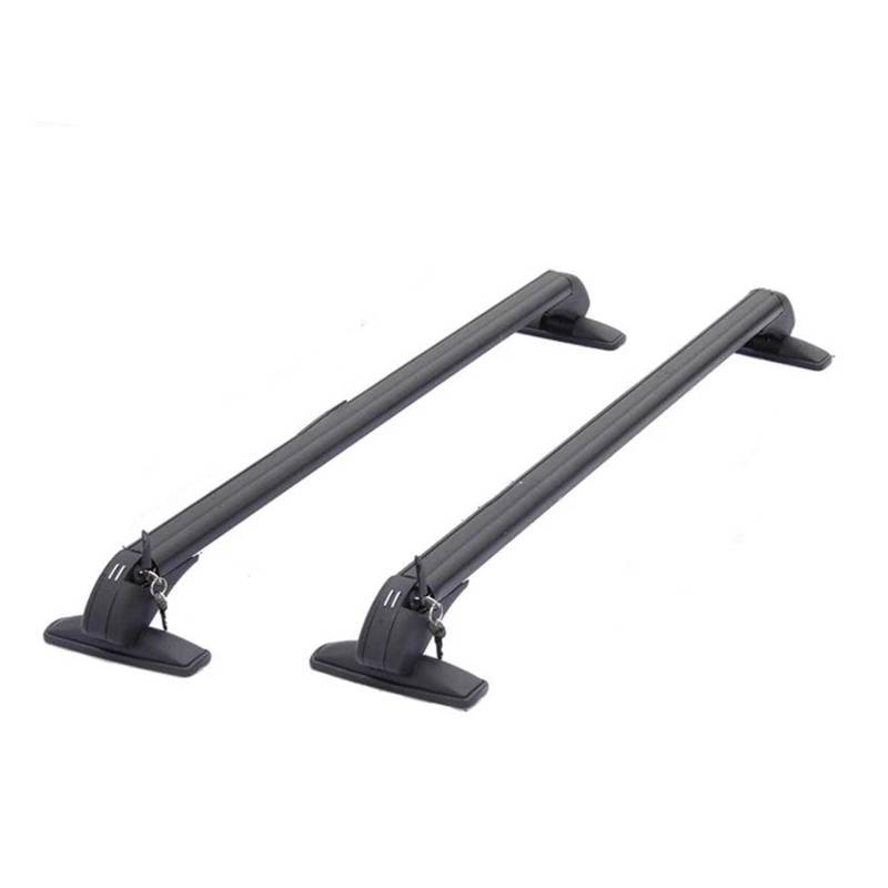 Auto Gepäckträger Dachgepäckträger Universal Fahrzeug Auto Dach Montage Rack Schiene Bar Schwarz Aluminium Gepäckträger Mit Schloss Auto Rack 2PCS(2pcs 100cm) von AJHJET