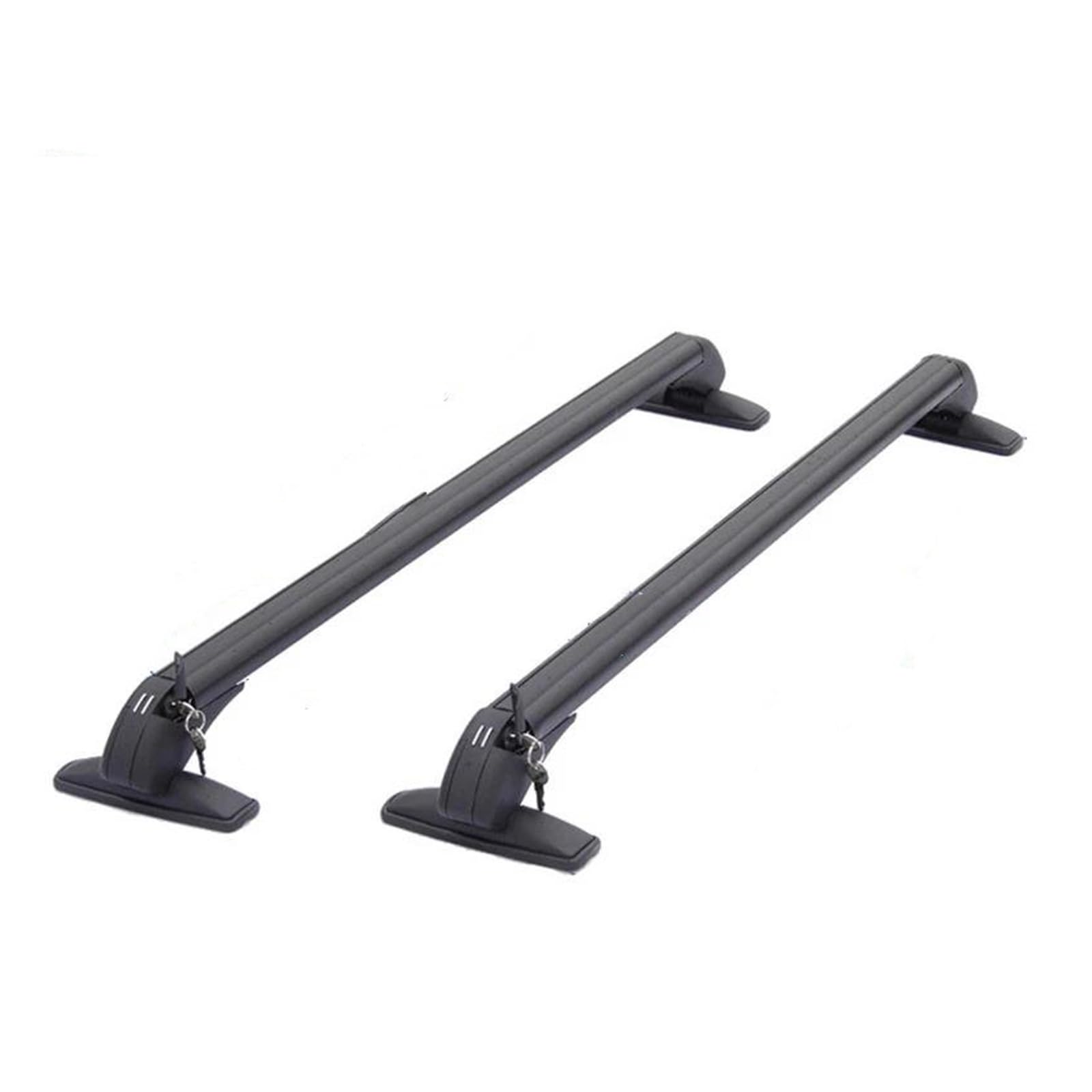 Auto Gepäckträger Dachgepäckträger Universal Fahrzeug Auto Dach Montage Rack Schiene Bar Schwarz Aluminium Gepäckträger Mit Schloss Auto Rack 2PCS(2pcs 82cm) von AJHJET