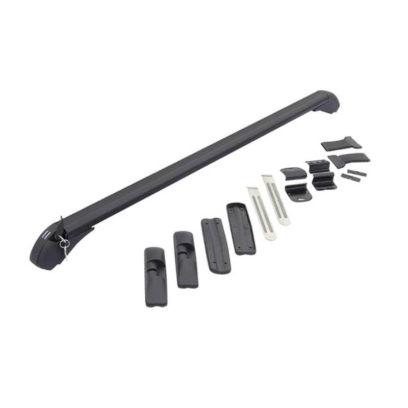 Auto Gepäckträger Dachgepäckträger Universal Fahrzeug Auto Dach Montage Rack Schiene Bar Schwarz Aluminium Gepäckträger Mit Schloss Auto Rack Modifikation Teil 1 Paar(D-2pcs 100cm) von AJHJET