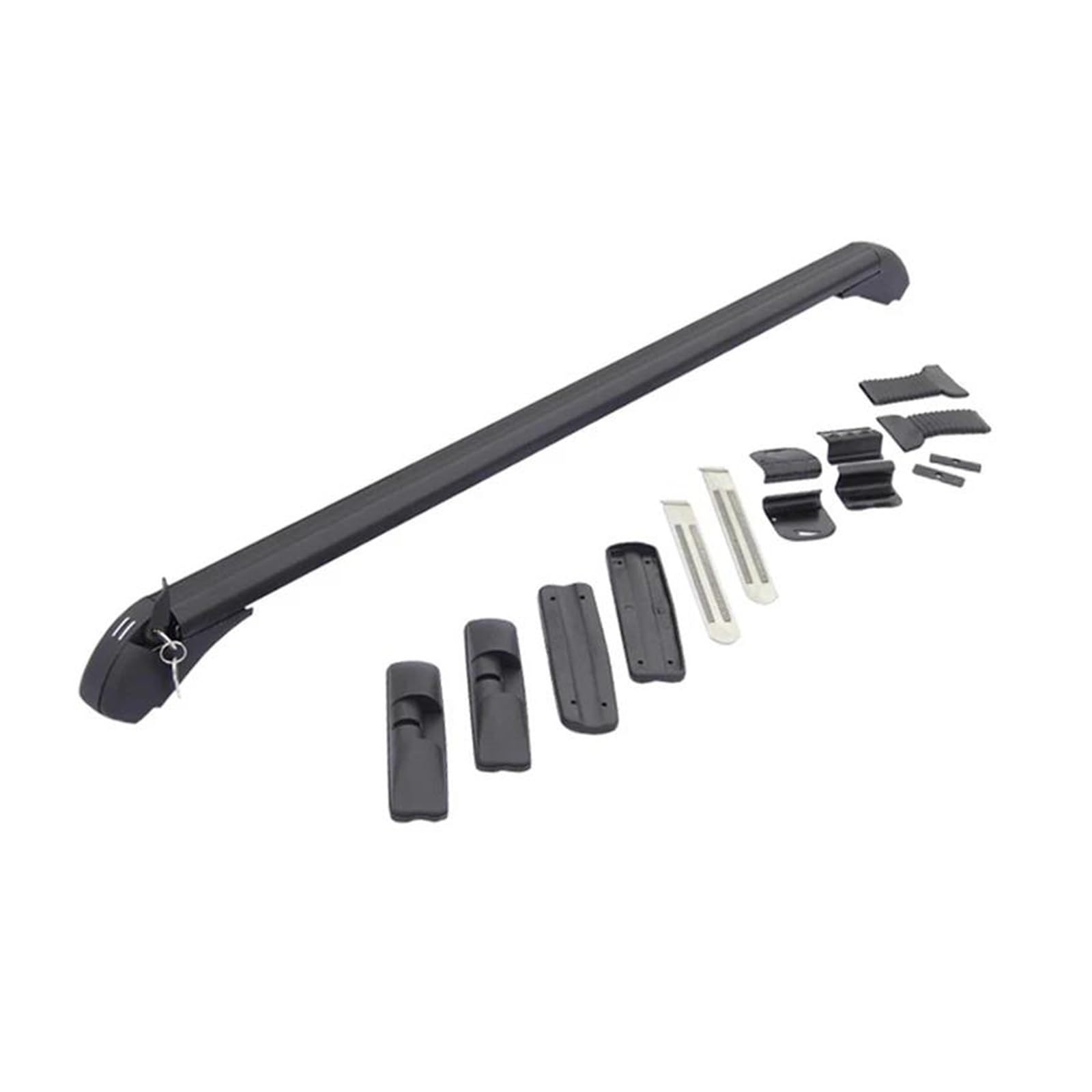 Auto Gepäckträger Dachgepäckträger Universal Fahrzeug Auto Dach Montage Rack Schiene Bar Schwarz Aluminium Gepäckträger Mit Schloss Auto Rack Modifikation Teil 1 Paar(E-2pcs 105cm) von AJHJET