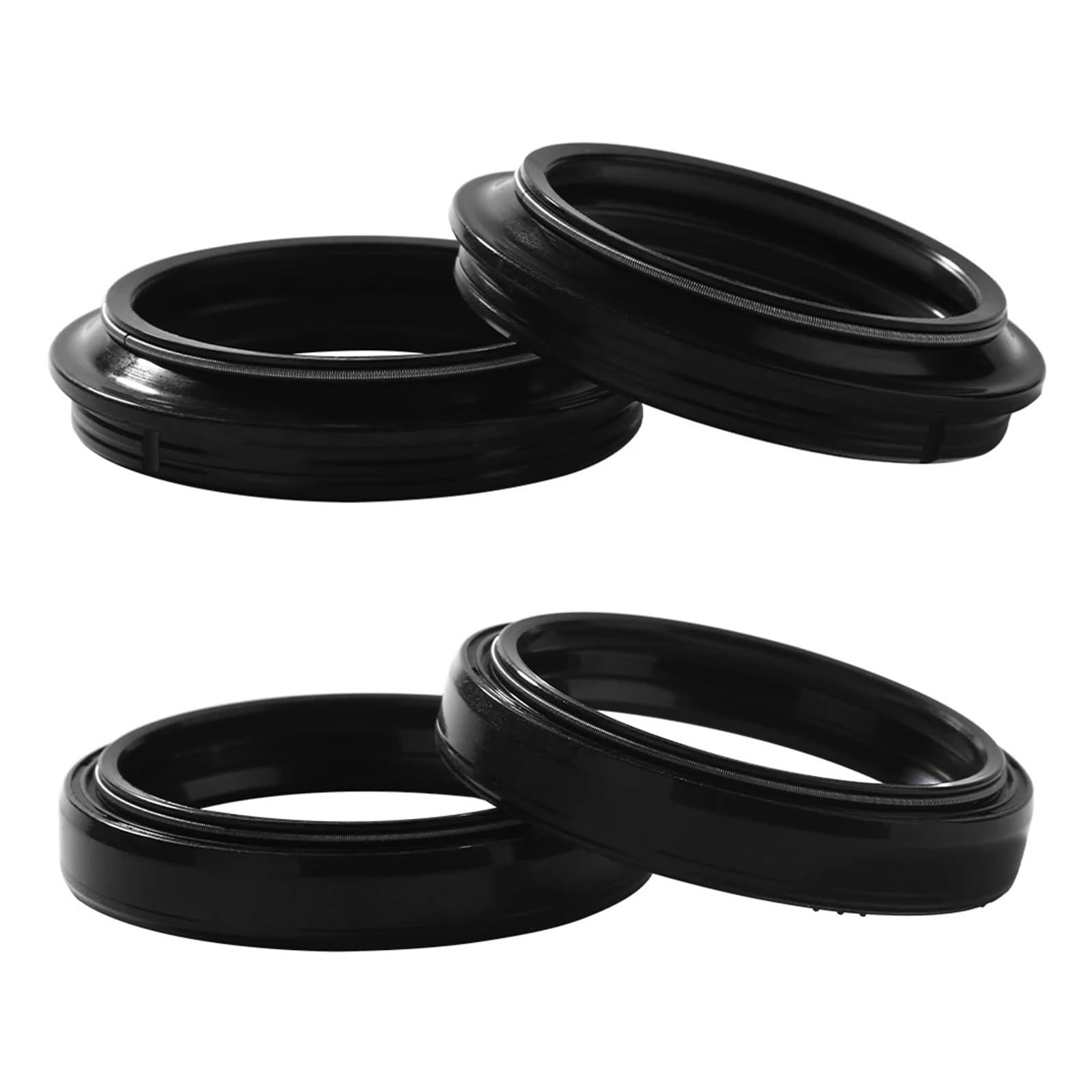 Vorderradgabel-Öldichtung und Staubschutz for FJR1300 XJR1300 YZFR6 MT03 FZ1N FZ1S for F.az,er MT10 YZFR1 XTZ1200 SUPER TENERE 2005-2022(Color:2pcs seal 2pcs cover) von AJIEKJDSN