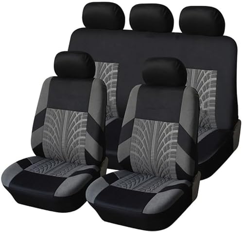 Auto Sitzbezüge Sets für BMW X1 E84 2010 2011 2012 2013 2014 2015, Wasserdichtes Komfortabler Vordersitze Rücksitzschoner Innenraum Zubehör,A/Grey von AJIH