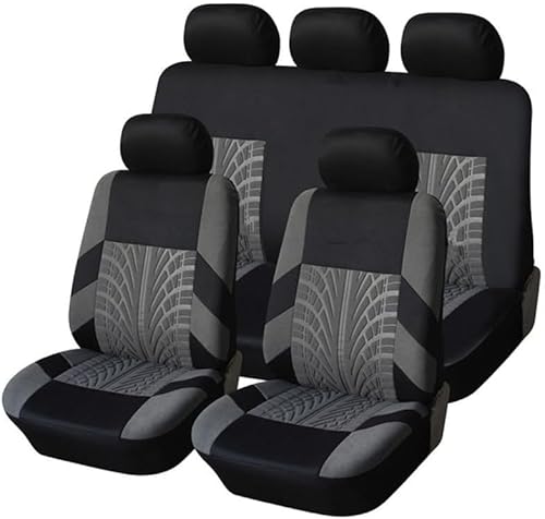Auto Sitzbezüge Sets für Mercedes-Benz GLC SUV (X253) Glc 200 250 300 300e 350e 300de 2015-2023, Wasserdichtes Komfortabler Vordersitze Rücksitzschoner Innenraum Zubehör,A/Grey von AJIH