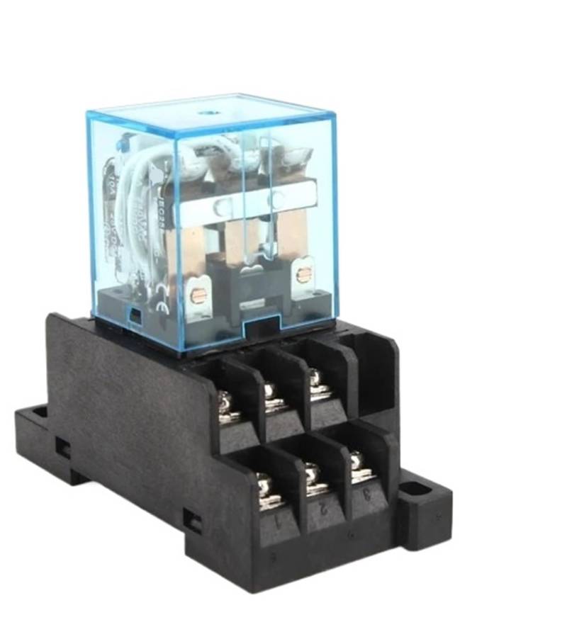 1 STÜCKE Zwischenrelais HH63P LY3NJ 10A Micro Elektromagnetische Relais ACDC12V24V AC110V 220 V 380 V Mit 11 pins Sockel basis PTF11A(With socket,DC 12V) von AJKDQDDE