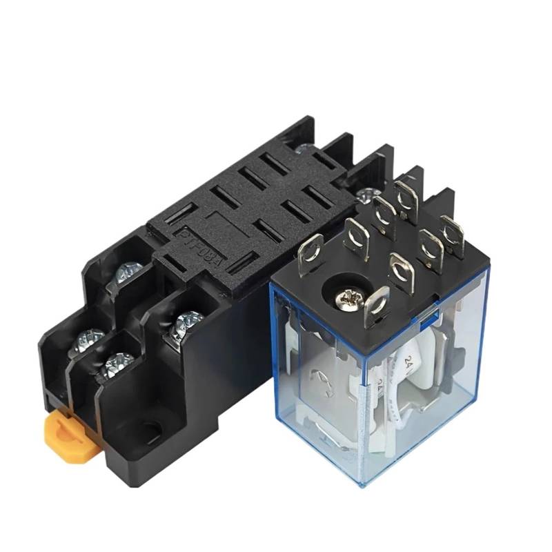 1 Stücke LY2NJ HH62P Elektromagnetische Relais 10A 8PIN Spule Power Relais DC12V DC24V AC110V AC220V Mit Sockel Basis(AC110V) von AJKDQDDE