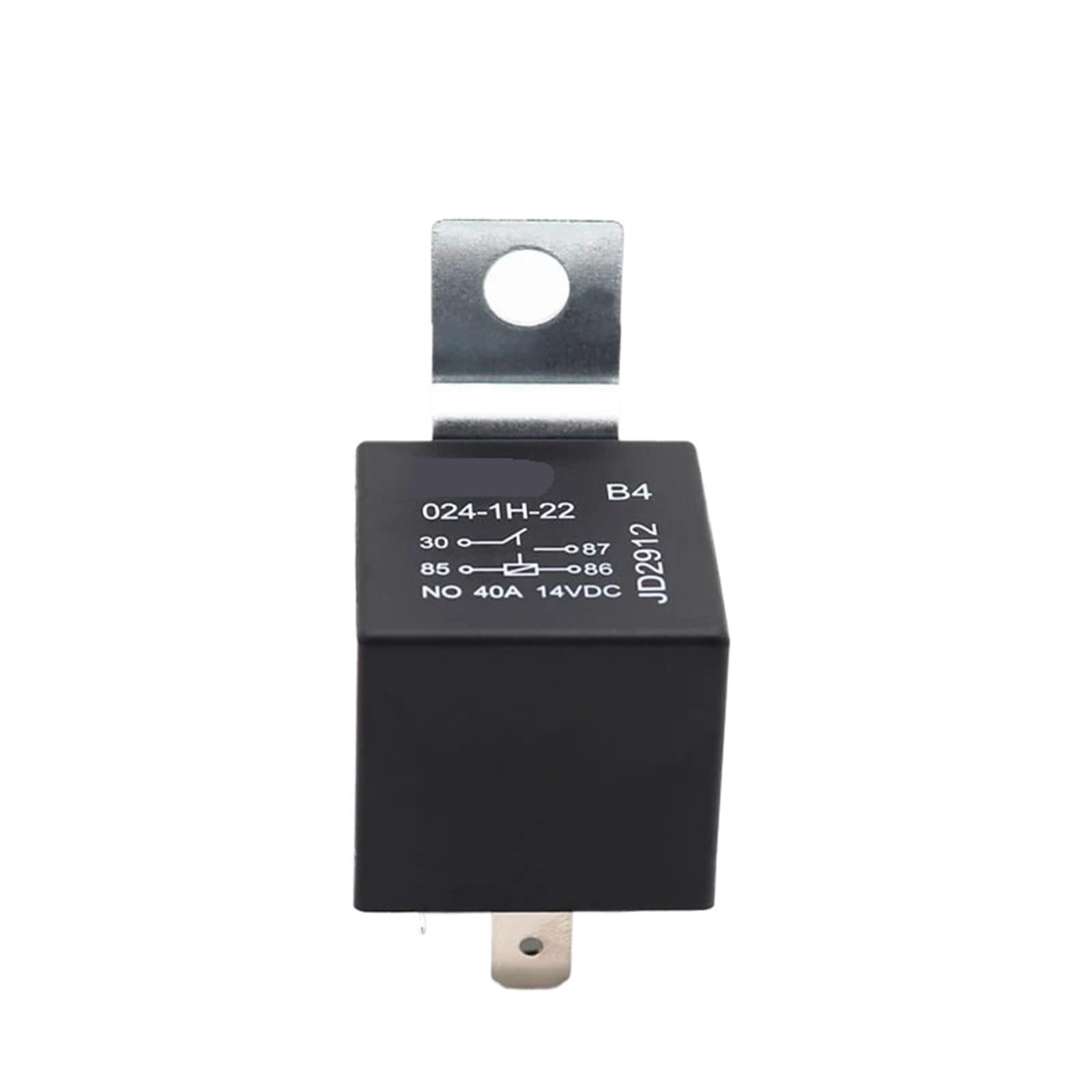 12V 24V 4pin 5pin 40A Kfz-Relais mit Metallhalterung for Auto/Motorrad Normal Open Close 4PCS(12V Normal Close) von AJKDQDDE