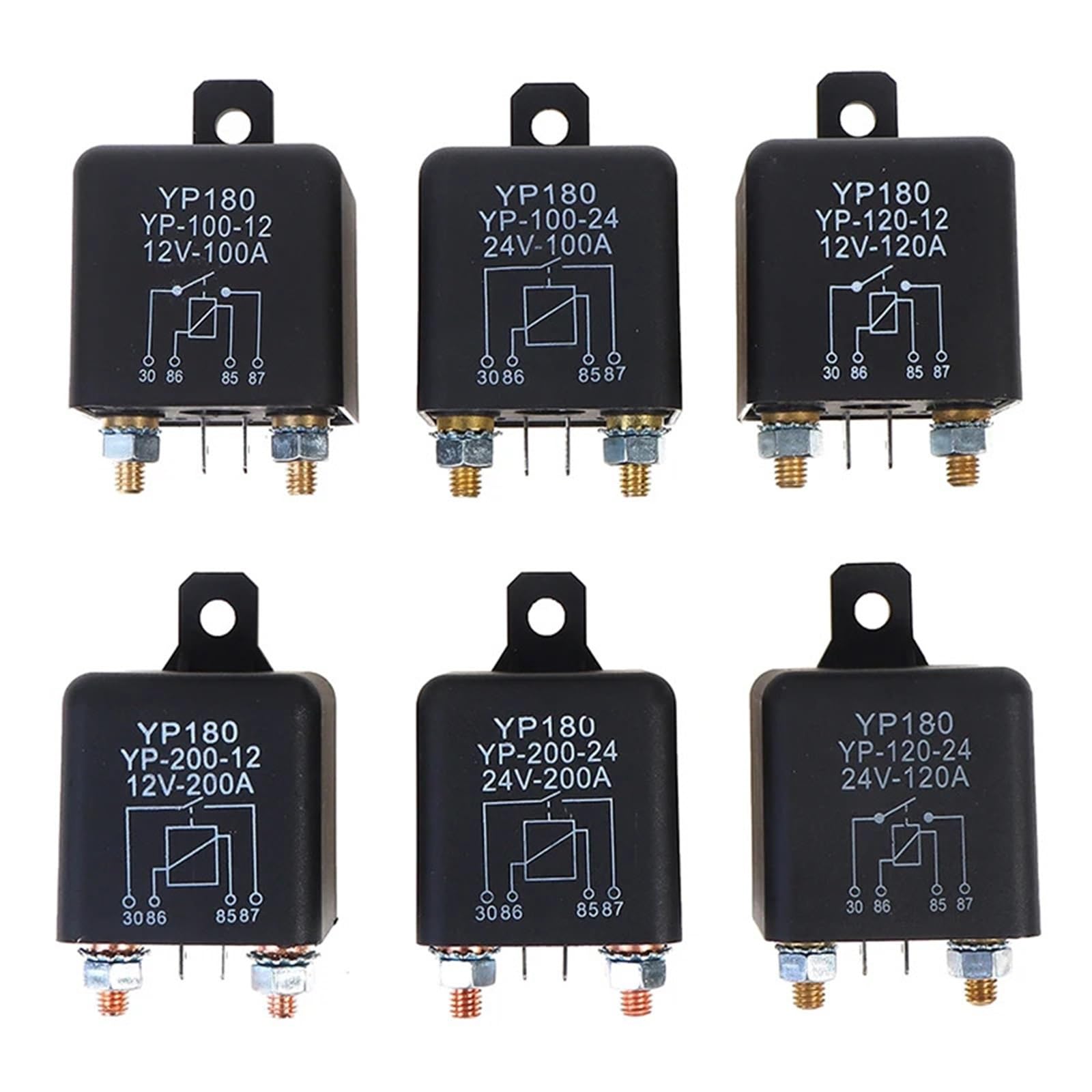 1PCS Hohe Strom 4 Pin Auto Relais 12V 24V 200A 120A 100A Auto Lkw Motor Automotive Relais(24V 100A) von AJKDQDDE
