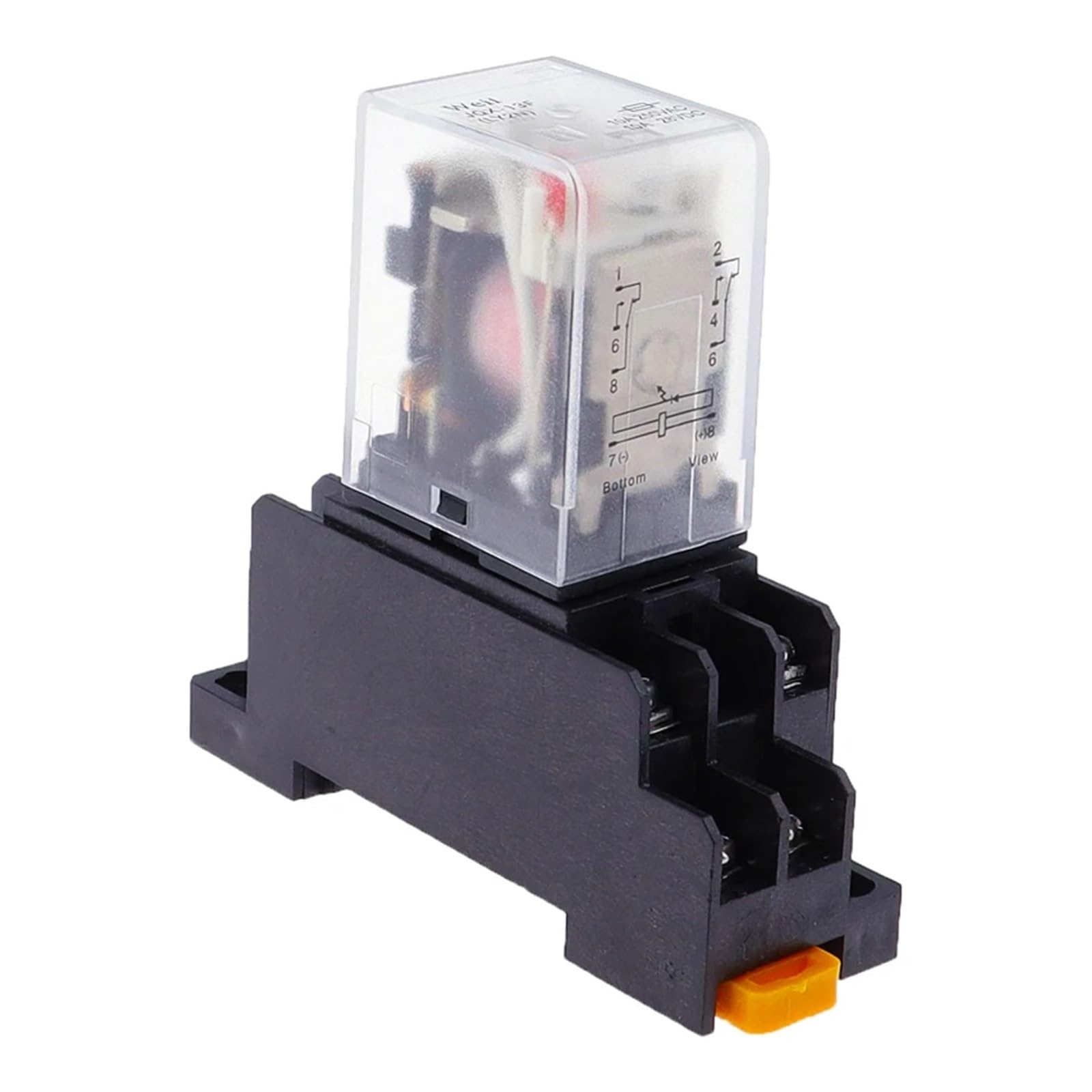 1Set Hochwertige 12V 24V DC 110V 220V AC Spule Power Relais LY2NJ DPDT 8 Pin HH62P JQX-13F Mit Sockel Basis(AC,110V) von AJKDQDDE