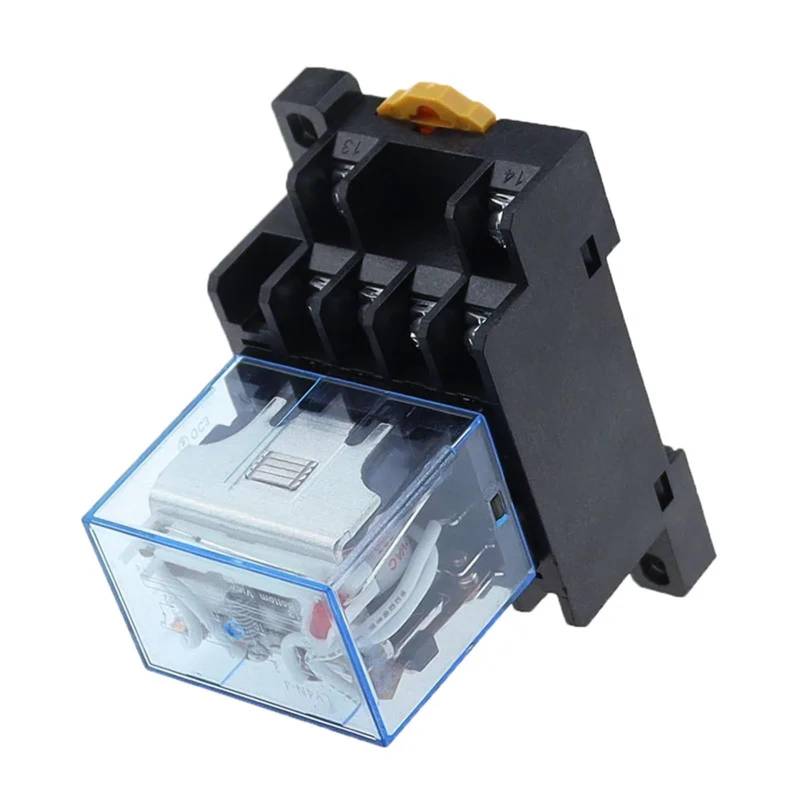 1set Zwischen Relais HH64P LY4NJ 10A Micro Kleine Elektromagnetische Relais AC DC12 24 110 220 380 Mit 14 pins Sockel basis PTF14(DC,12V) von AJKDQDDE