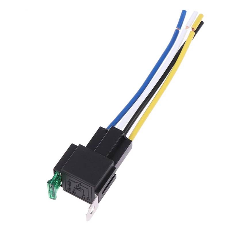 4/5pin 30A Auto Relais Mit Sicherung Spule Spannung 12/24V DC 1PCS(12V4P) von AJKDQDDE
