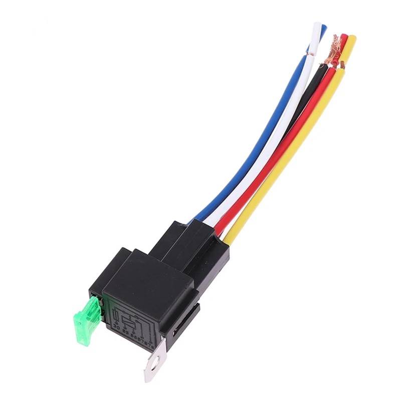 4/5pin 30A Auto Relais Mit Sicherung Spule Spannung 12/24V DC 1PCS(12V5P) von AJKDQDDE