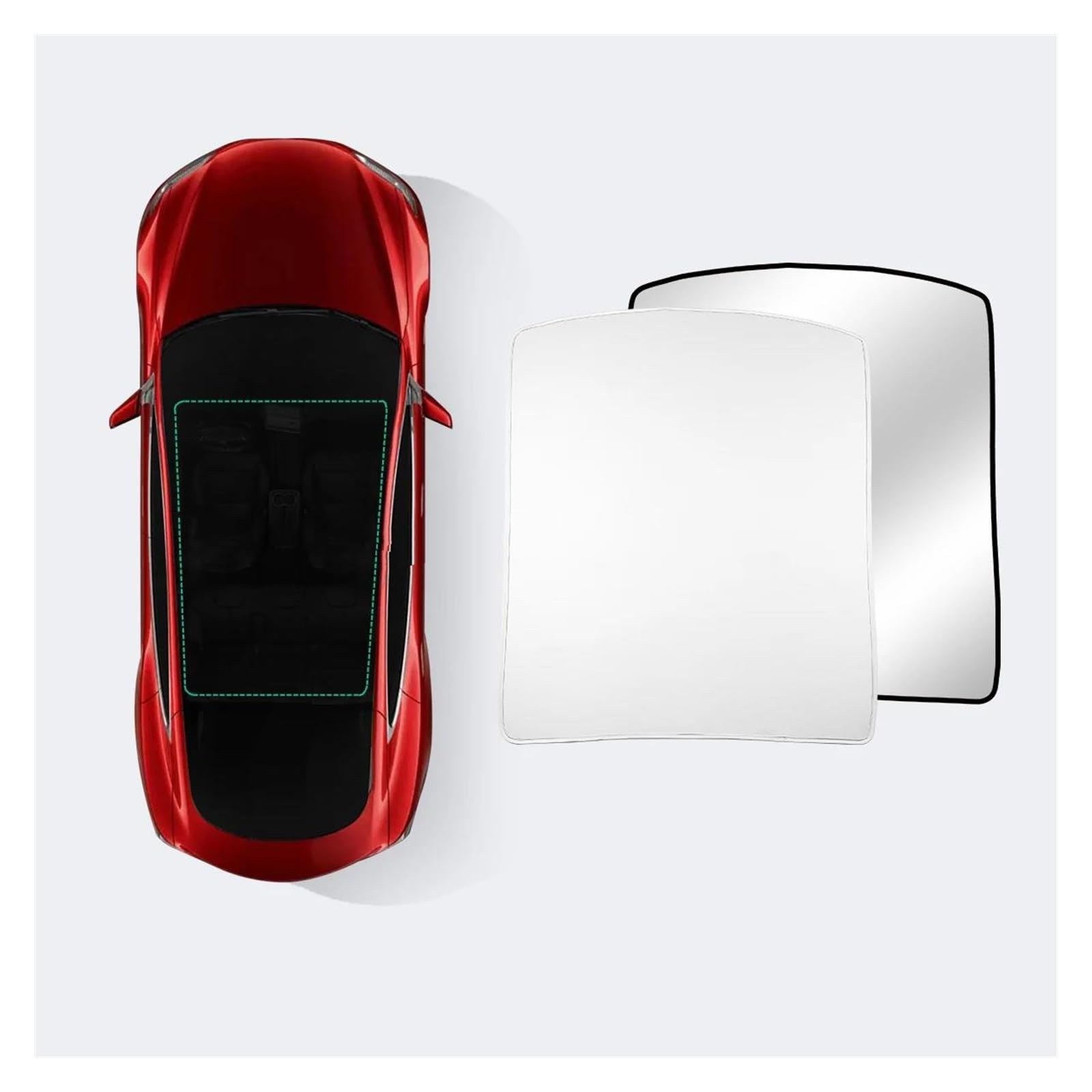Sonnenblende Auto Auto Dachfenster Sonnenschutz Net Sunproof Wärmedämmung Sonnenschutz Für Tesla Für Model S 2019 2020 2021 Fenster Sonnenschutz(19-21 MS-GA41LGRAYIS) von AJQBRMB