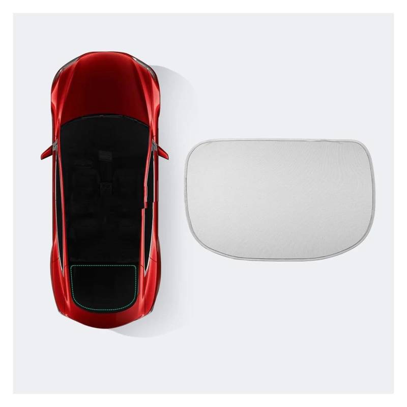 Sonnenblende Auto Auto Dachfenster Sonnenschutz Net Sunproof Wärmedämmung Sonnenschutz Für Tesla Für Model S 2019 2020 2021 Fenster Sonnenschutz(MS-GA40LGRAY) von AJQBRMB