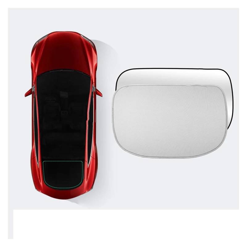 Sonnenblende Auto Auto Dachfenster Sonnenschutz Net Sunproof Wärmedämmung Sonnenschutz Für Tesla Für Model S 2019 2020 2021 Fenster Sonnenschutz(MS-GA40LGRAYIS) von AJQBRMB