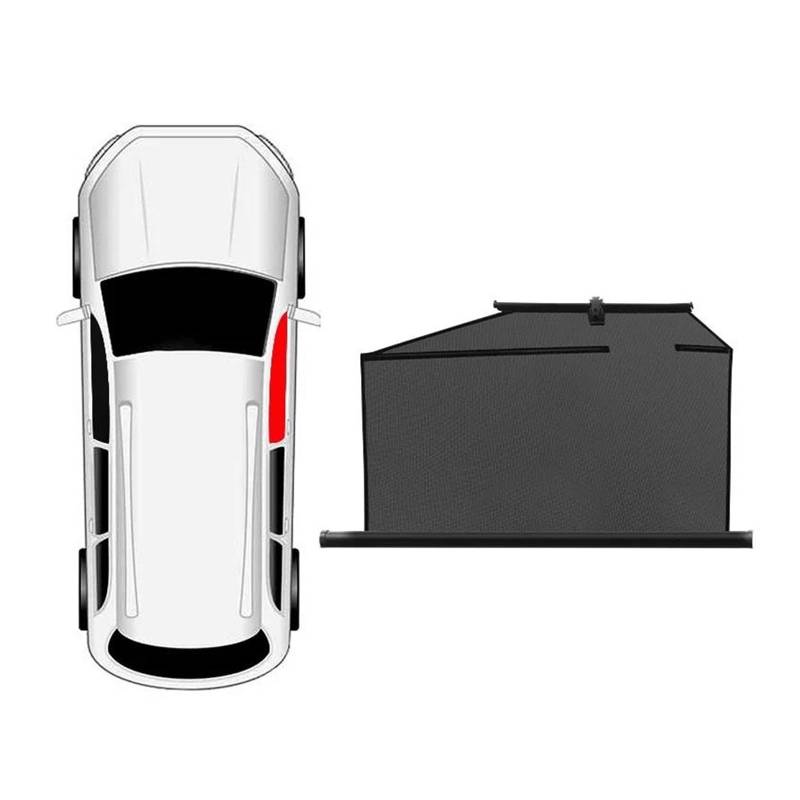 Sonnenblende Auto Auto-Seitenfenster-Sonnenschutz, Universeller Automatischer Einziehbarer Sonnenschirm Für Autofenster-Sonnenschutz, Sonnenschutz, Fensterschutz Fenster Sonnenschutz(Front right windo von AJQBRMB