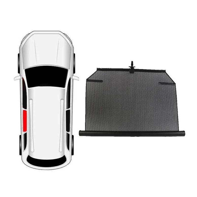 Sonnenblende Auto Auto-Seitenfenster-Sonnenschutz, Universeller Automatischer Einziehbarer Sonnenschirm Für Autofenster-Sonnenschutz, Sonnenschutz, Fensterschutz Fenster Sonnenschutz(Rear left window) von AJQBRMB