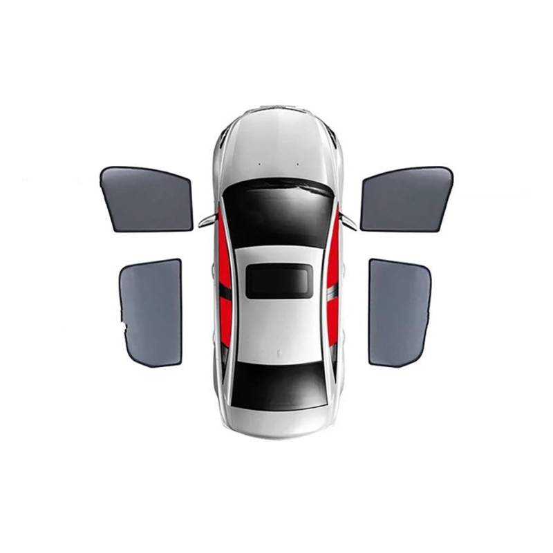 Sonnenblende Auto Für CR-V V Für CRV Für Hybrid 2016-2022 2017 2018 Magnetische Auto Sonnenschutz Schild Windschutzscheibe Vorhang Sonnenschutz Fenster Sonnenschutz(4pcs 7 Seats) von AJQBRMB
