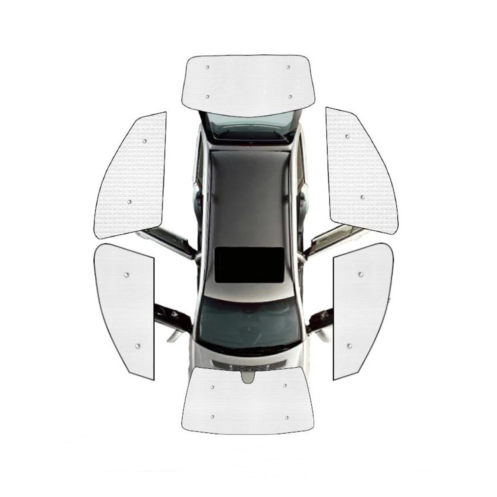 Sonnenblende Auto Für Chrysler Für 300C 300 C 2005-2010 Für LX Vollständige Abdeckung Sonnenschirme Limousine Auto Windschutzscheiben Visier Seite Sonnenschutz Fenster Sonnenschutz(All Sunshades) von AJQBRMB