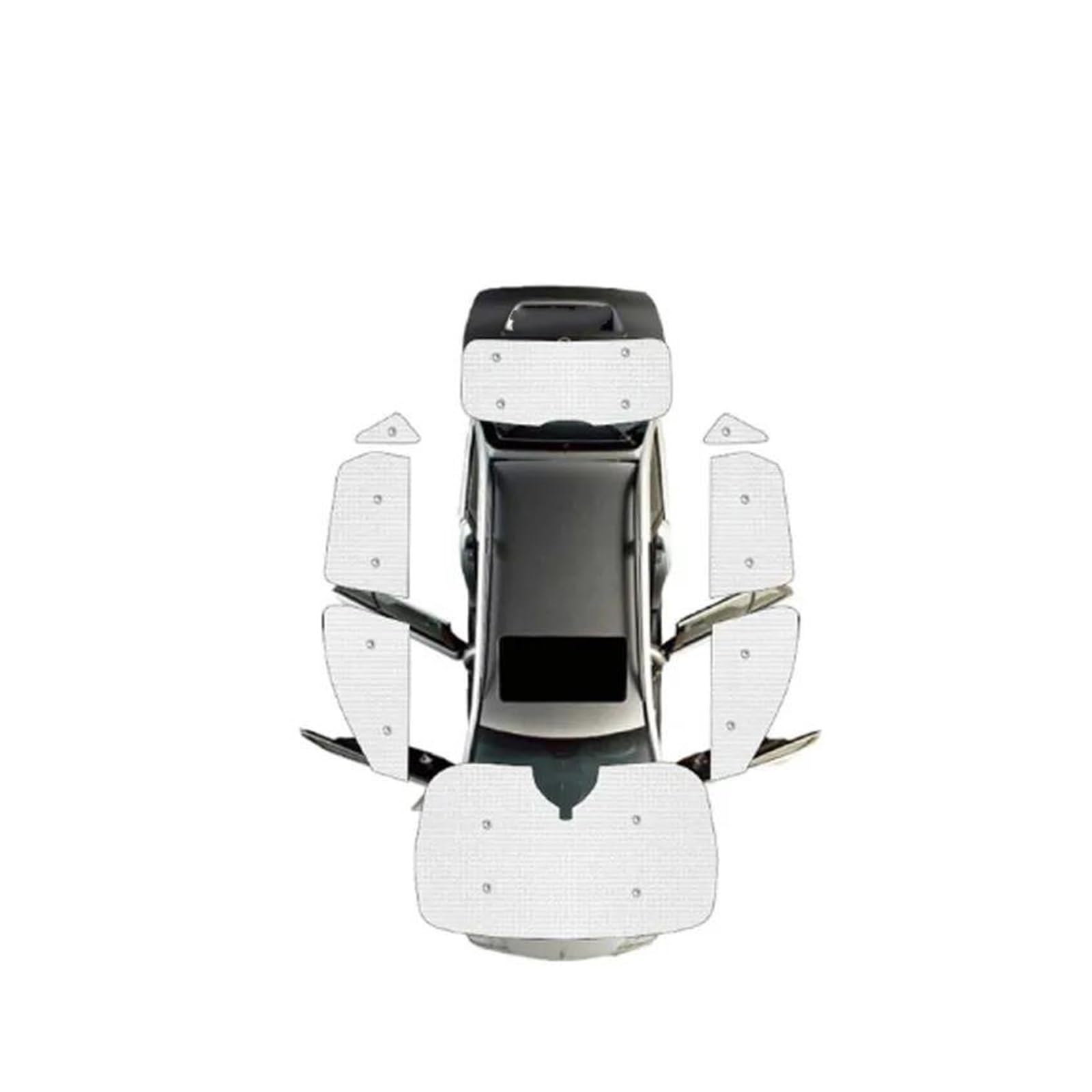 Sonnenblende Auto Für Ford Für Kuga Für Escape 2023 2022 2021 2020 Vollständige Abdeckung Auto Sonnenschutz Windschutzscheibe Seite Fenster Visier Abdeckung Fenster Sonnenschutz(All Sunshades) von AJQBRMB