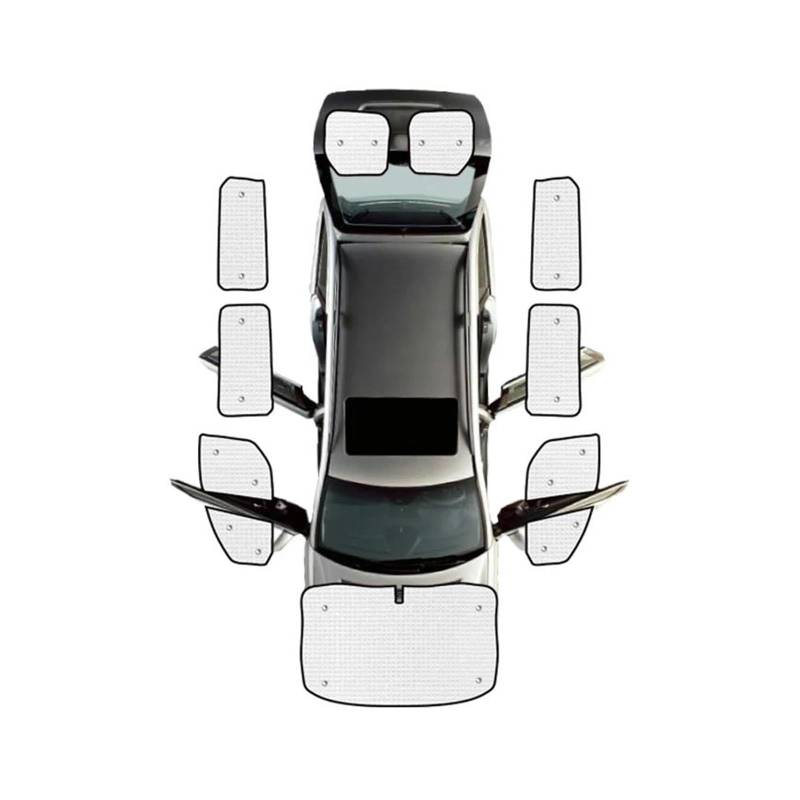Sonnenblende Auto Für Ford Für Transit Für Custom 2012-2021 Volle Abdeckungen Sonnenschirme Auto Sonnenschutz Windschutzscheiben Seite Fenster Visier Fenster Sonnenschutz(All Sunshades) von AJQBRMB
