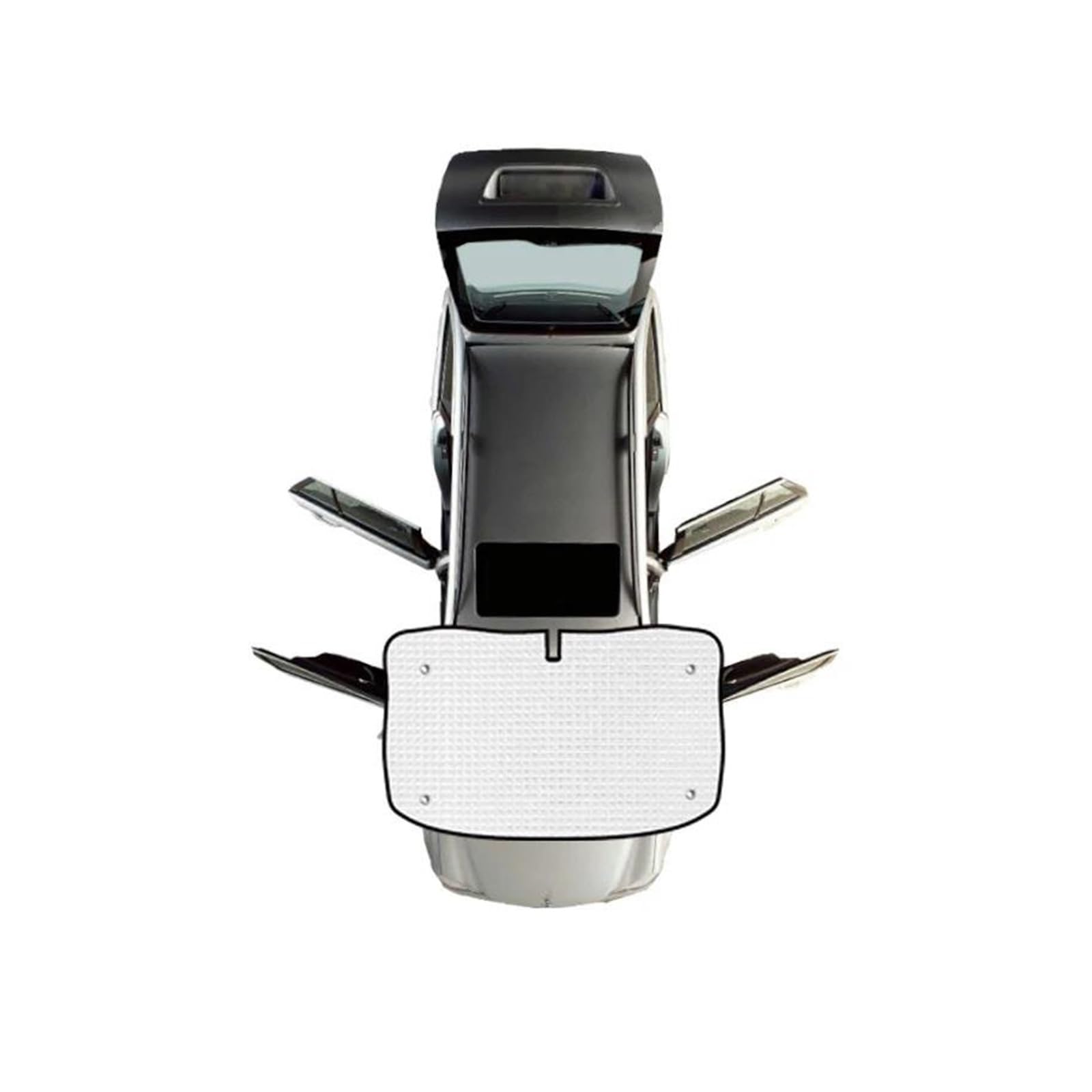 Sonnenblende Auto Für Ford Für Transit Für Custom SWB 2012-2021 Vollständige Abdeckung Sonnenschutz Auto Sonnenschutz Fenster Sonnenschutz Abdeckung Fenster Sonnenschutz(Front Windshield) von AJQBRMB