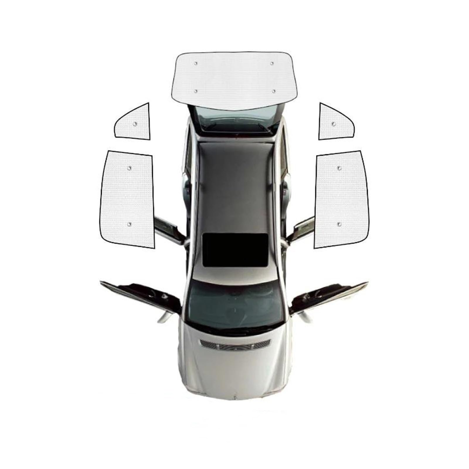 Sonnenblende Auto Für Jeep Für Grand Für Cherokee Für WK2 2011-2019 Volle Abdeckung Sonnenschirme Auto Windschutzscheiben Visier Seite Sonnenschutz Windows Fenster Sonnenschutz(Rear sunshades) von AJQBRMB
