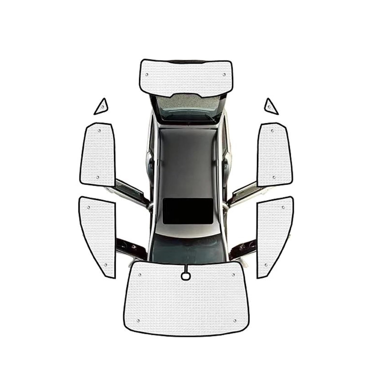 Sonnenblende Auto Für MG Für ZS Für ZS11 Für MGZS Für ZX 2018-2023 Auto Seite Fenster Sonnenschutz Windschutzscheibe Sonnenschutz Schatten Fenster Sonnenschutz(All Sunshades) von AJQBRMB