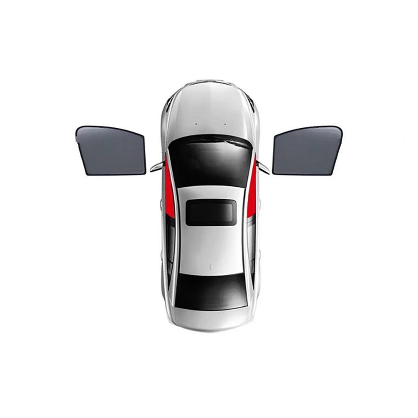 Sonnenblende Auto Für Mitsubishi Für ASX Für GA Für RVR 2012-2023 Magnetische Auto Sonnenschutz Schild Frontscheibe Rahmen Vorhang Sonne Schatten Fenster Sonnenschutz(2PCS Front) von AJQBRMB