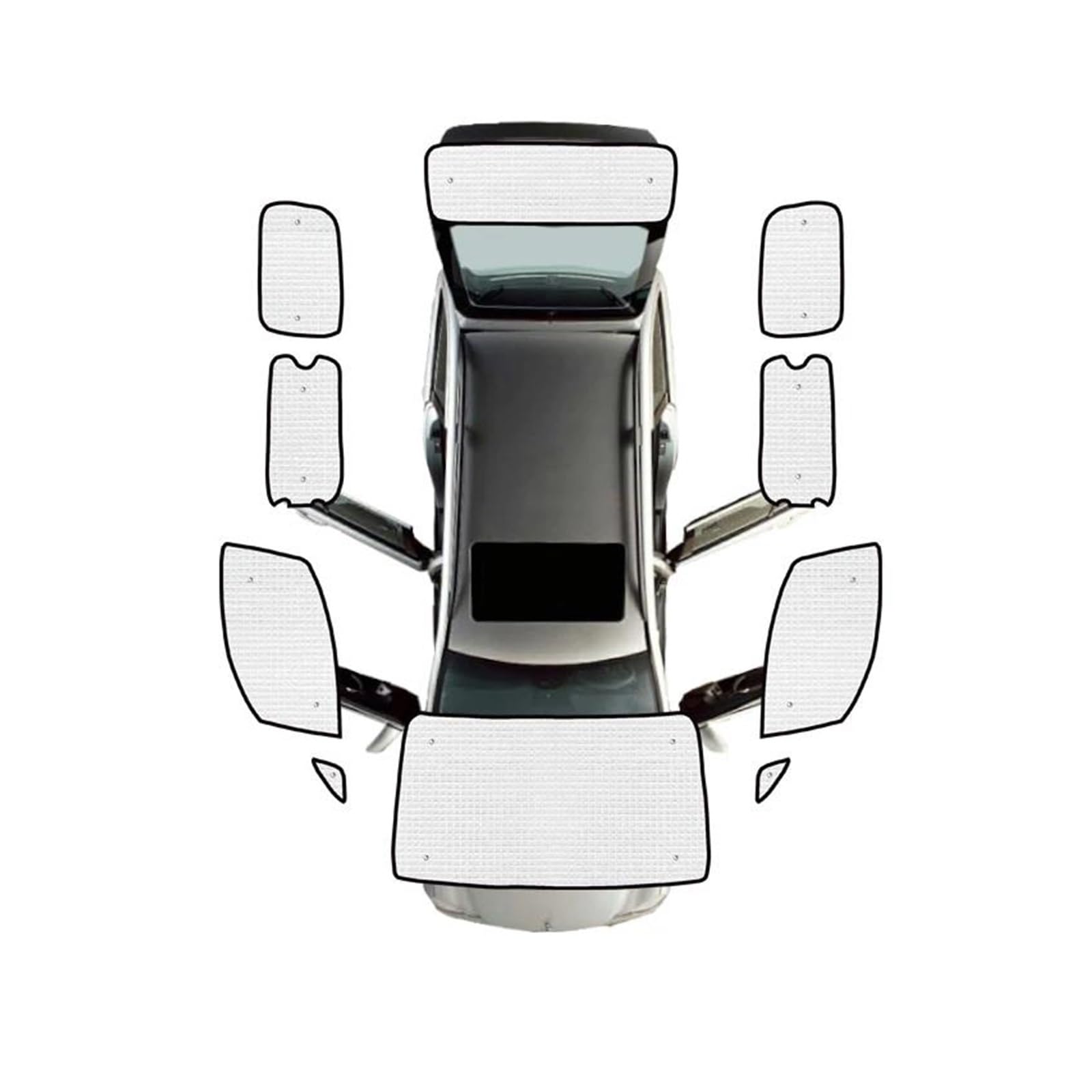 Sonnenblende Auto Für Nissan Für NV200 Für Evalia Für Vanette 2010-2016 Auto Volle Abdeckungen Sonnenblende Fenster Visier Sonnenschirm Abdeckung Fenster Sonnenschutz(All Sunshades) von AJQBRMB