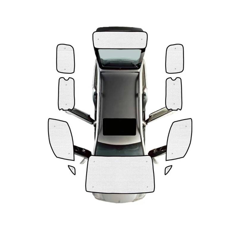 Sonnenblende Auto Für Nissan Für NV200 Für Evalia Für Vanette 2010-2016 Auto Volle Abdeckungen Sonnenblende Fenster Visier Sonnenschirm Abdeckung Fenster Sonnenschutz(All Sunshades) von AJQBRMB