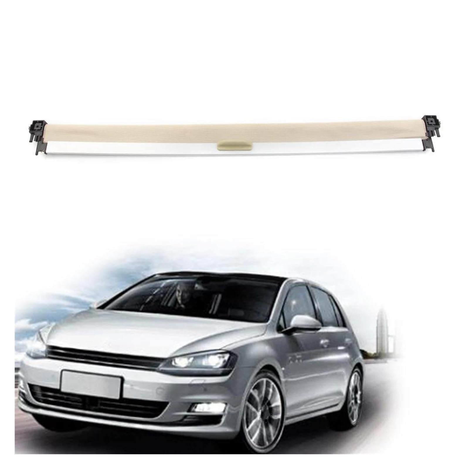 Sonnenblende Auto Für Passat Für CC Für B6 2009-2012 Für CC 2012-2017 Auto Schiebedach Sonnenschirm Vorhang Sonne Dach Schatten Abdeckung Montage 3C8877307 Fenster Sonnenschutz(Beige) von AJQBRMB