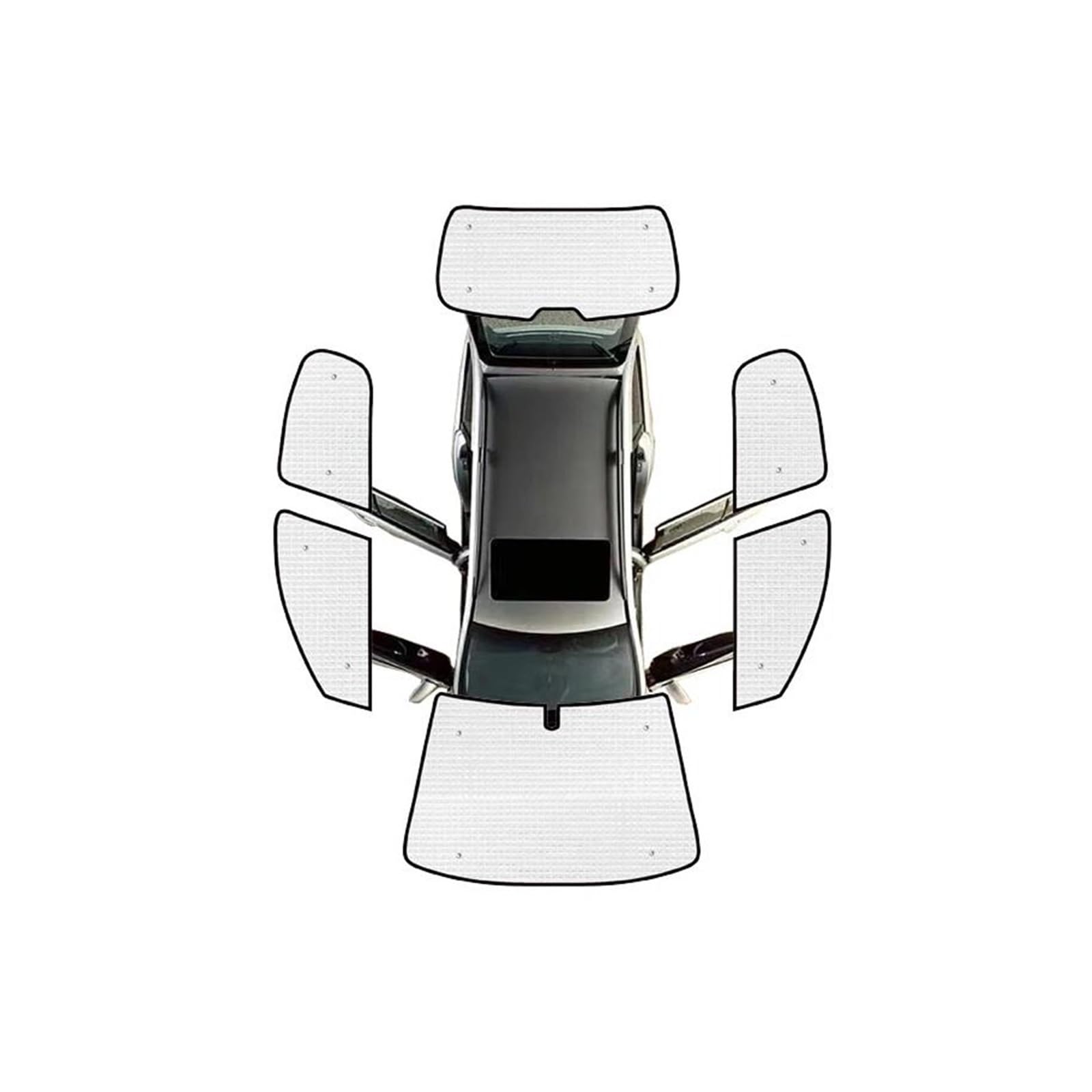 Sonnenblende Auto Für Peugeot 207 Für Fließheck 2006 207 2008 2009 2010-2014 Auto Volle Abckung Sonnenschutz Windschutzscheibe Fenster Sonnenschutz Visier Fenster Sonnenschutz(All Sunshades) von AJQBRMB
