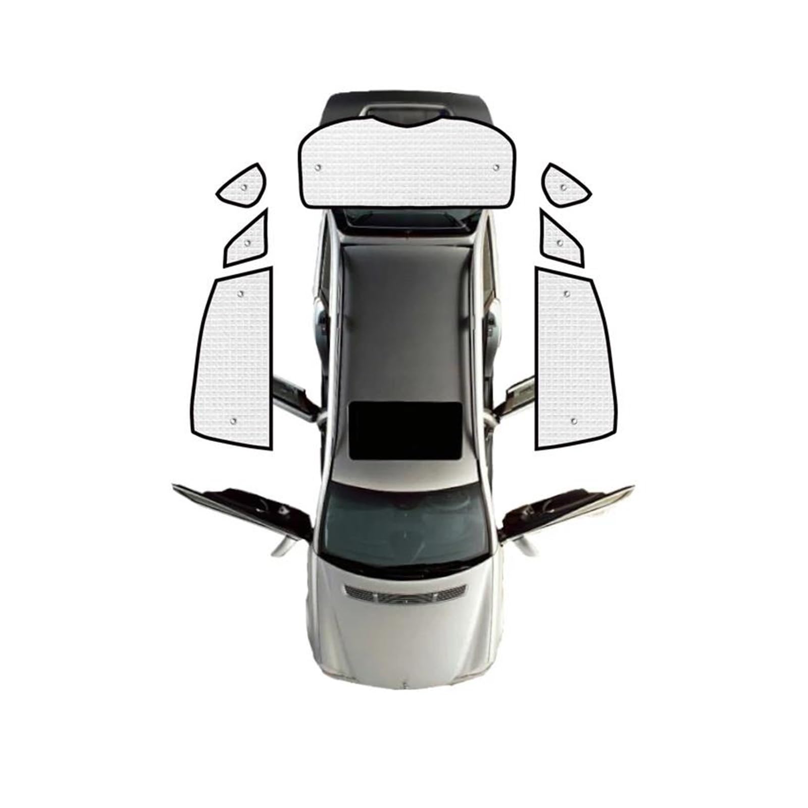 Sonnenblende Auto Für Subaru Für Crosstrek Für XV Für GP Für GT 2012-2021 Vollständige Abdeckungen Sonnenschirme Volle Surround Windschutzscheibe Visier Fenster Sonnenschutz(Rear sunshades) von AJQBRMB