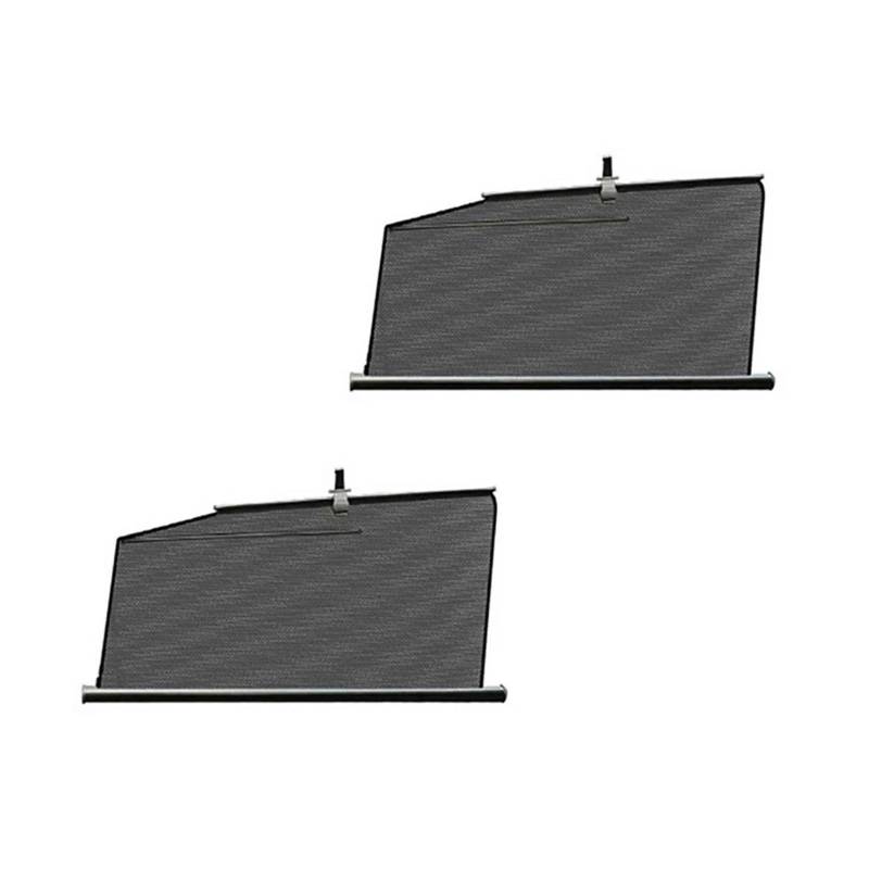 Sonnenblende Auto Für Tesla Für Modell 3 SXY 2023 Versenkbare Auto Seite Fenster Sonnenschirm Hebe Sonnenschutz Automatische Vorhang Drapieren Roller Fenster Sonnenschutz(2pcs S Front) von AJQBRMB