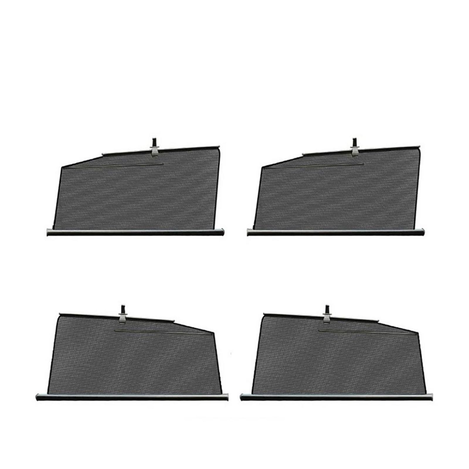 Sonnenblende Auto Für Tesla Für Modell 3 SXY 2023 Versenkbare Auto Seite Fenster Sonnenschirm Hebe Sonnenschutz Automatische Vorhang Drapieren Roller Fenster Sonnenschutz(4pcs Y) von AJQBRMB