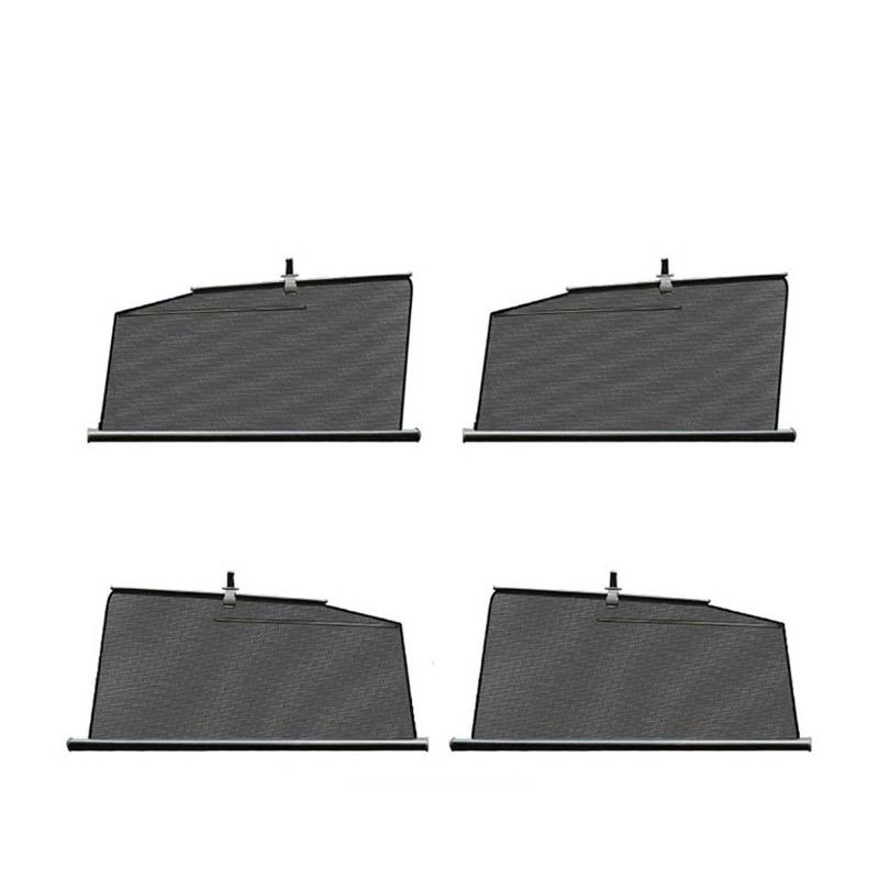 Sonnenblende Auto Für Tesla Für Modell 3 SXY 2023 Versenkbare Auto Seite Fenster Sonnenschirm Hebe Sonnenschutz Automatische Vorhang Drapieren Roller Fenster Sonnenschutz(4pcs Y) von AJQBRMB