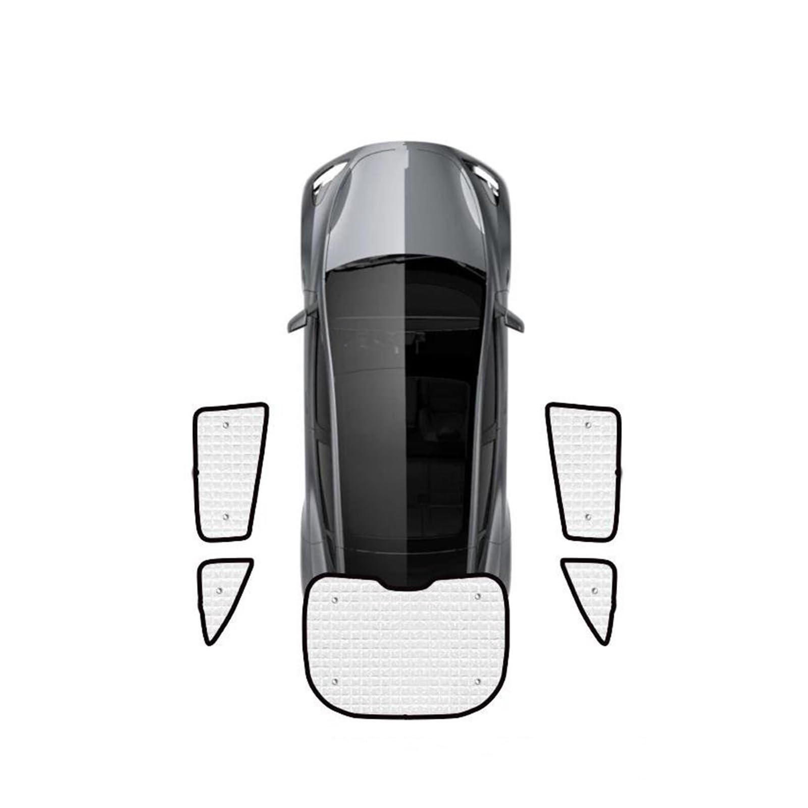 Sonnenblende Auto Für Tesla Für Modell Y 2020 2021 2022 2023 Auto Voller Fenster Sonnenschutz Visier Sonnenschirm Abdeckungen Zubehör Fenster Sonnenschutz(Rear sunshades) von AJQBRMB
