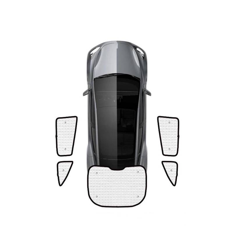 Sonnenblende Auto Für Tesla Für Modell Y 2020 2021 2022 2023 Auto Voller Fenster Sonnenschutz Visier Sonnenschirm Abdeckungen Zubehör Fenster Sonnenschutz(Rear sunshades) von AJQBRMB