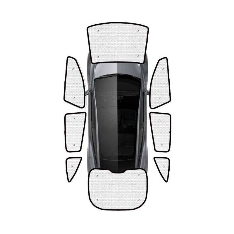 Sonnenblende Auto Für Tesla Für Modell Y 2020 2021 2022 Vollständige Abdeckung Sonnenschirme Auto Windschutzscheiben Sonnenschutz Sonnenschirm Sonnenschutz Fenster Sonnenschutz(All Sunshades) von AJQBRMB