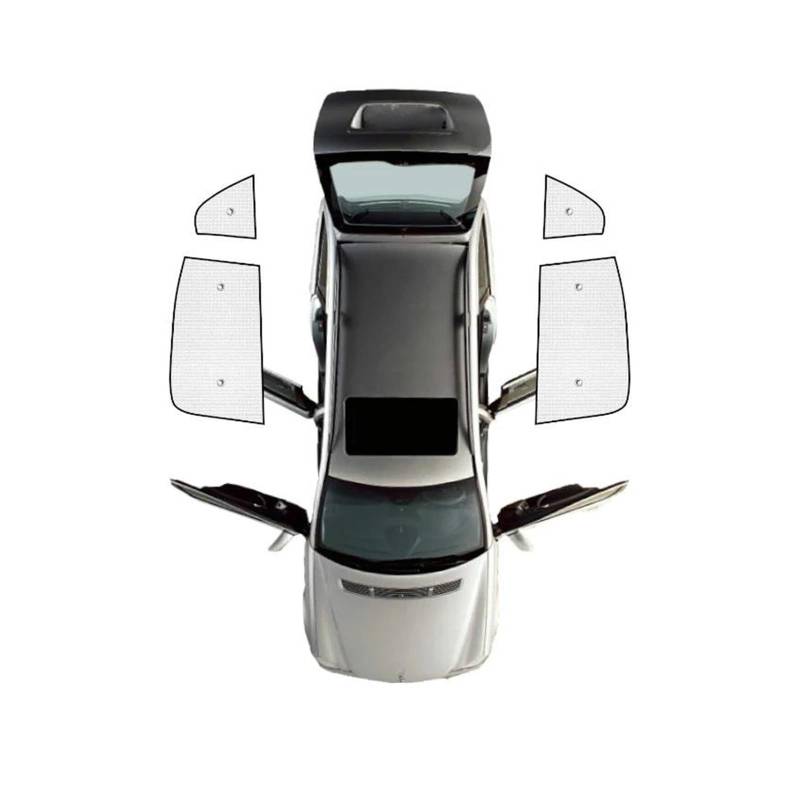 Sonnenblende Auto Für Toyota Für Highlander Für XU70 2020-2023 Volle Abdeckung Viosr Auto Sonnenschutz Windschutzscheiben Seite Fenster Visier Fenster Sonnenschutz(Rear Windows) von AJQBRMB