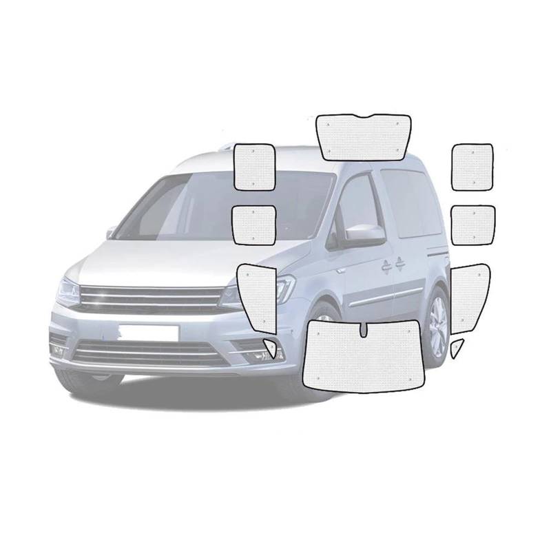 Sonnenblende Auto Für VW Für Caddy Für MK3 2K Für Maxi 2003-2019 2015 Auto Vollständige Abdeckungen Sonnenblende Sonnenschirm Fenster Visier Sonnenschirm Abdeckung Fenster Sonnenschutz(All Windows A) von AJQBRMB