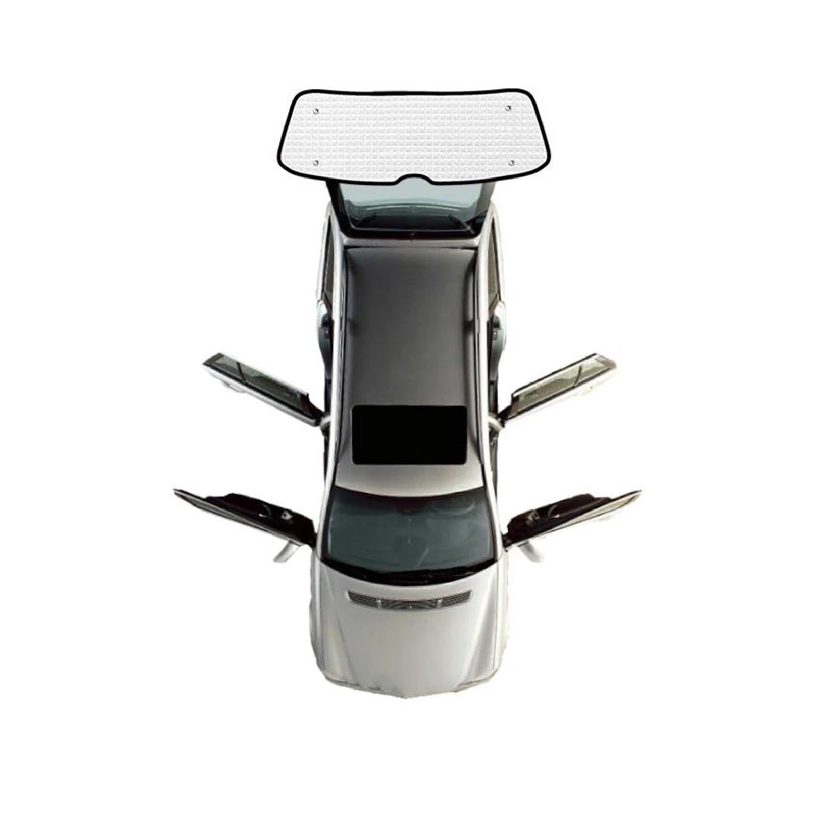 Sonnenblende Auto Für VW Für Transporter Für Caravelle Für Multivan Für Doubleback Für T5 2003-2015 Volle Abdeckungen Sonnenschutz Auto Visier Fenster Sonnenschutz(Rear Windshield) von AJQBRMB