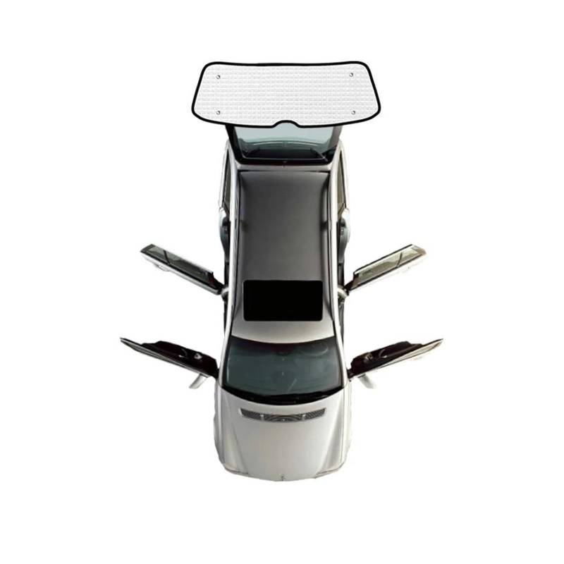 Sonnenblende Auto Für VW Für Transporter Für Caravelle Für Multivan Für Doubleback Für T6 2015-2022 Auto Vollständige Abdeckung Sonnenschirme Fenster Sonnenschutz(Rear Windshield) von AJQBRMB